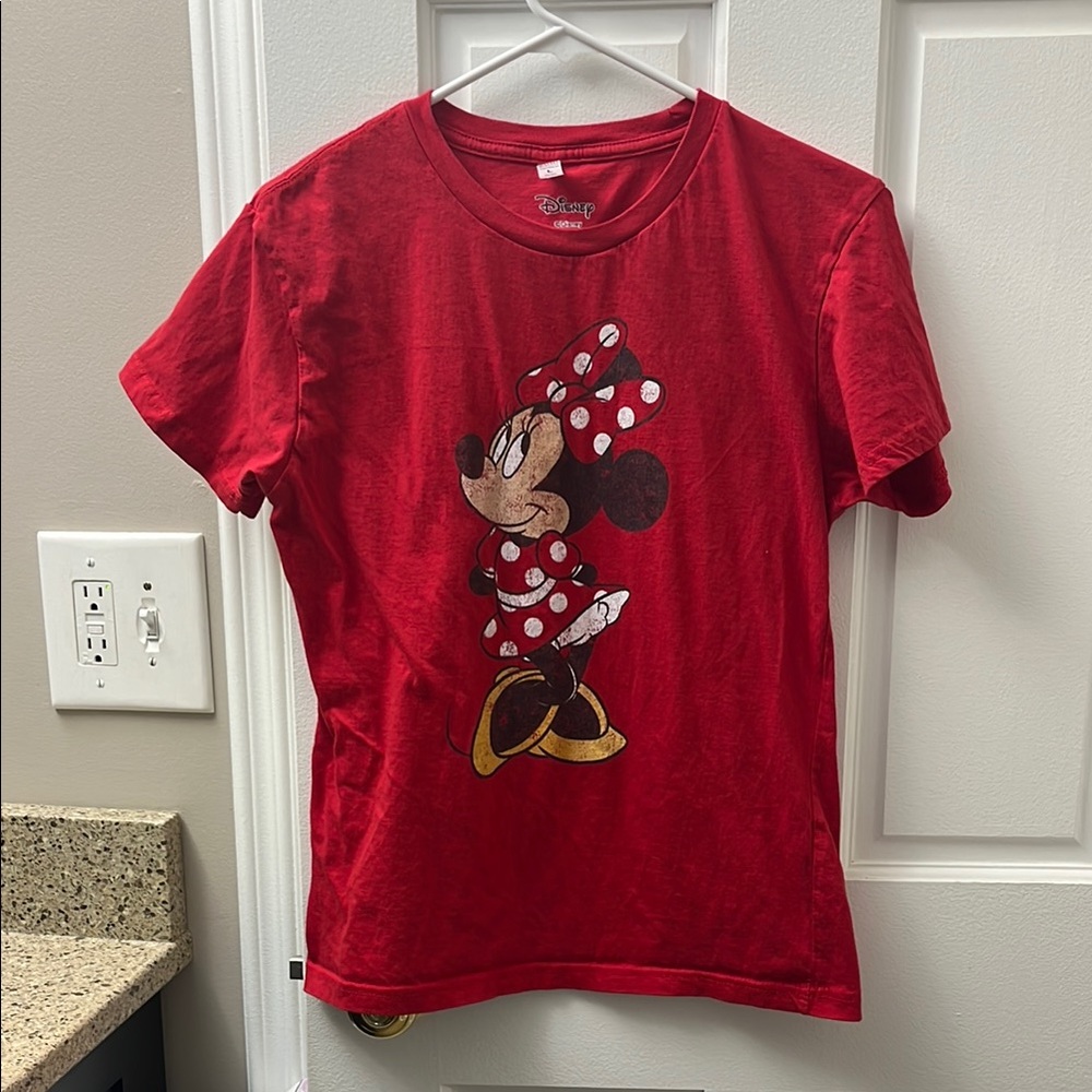 Disney Red Minnie Mouse Short Sleeve Tee